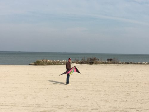 Blaine loves his stunt kites!  Today was a little more difficult because the winds weren't as strong as he prefers